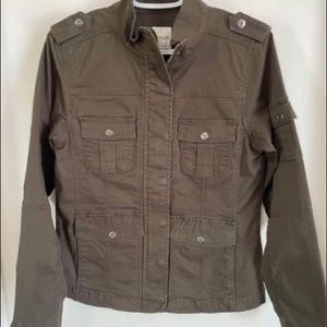 Olive Green Military Jacket For Women Size  M - Kensie Jeans Brand NWOT